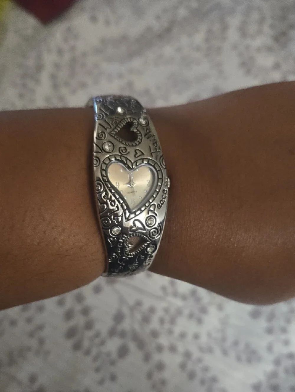 Women's Mixed Silver and Gold Tone Watch and Bracelet Set - Multi-Color